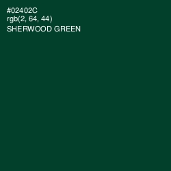 #02402C - Sherwood Green Color Image